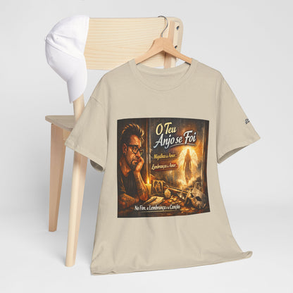 Camiseta Retrato Cinemático Streetwear – Arte Expressiva e Atmosfera Noturna