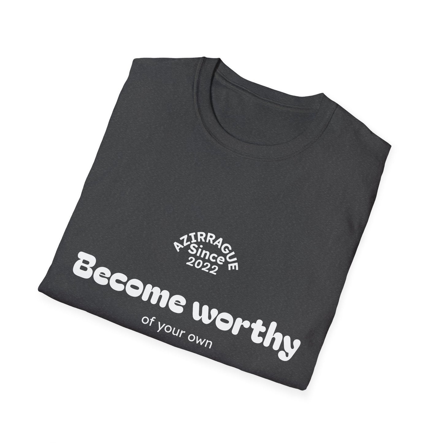 Camiseta Minimalista com Frase em Inglês | Become Worthy Tee