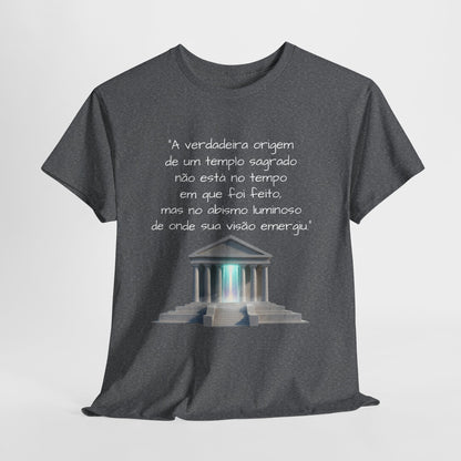 Camiseta Templo Sereno — Algodão 100% Médio