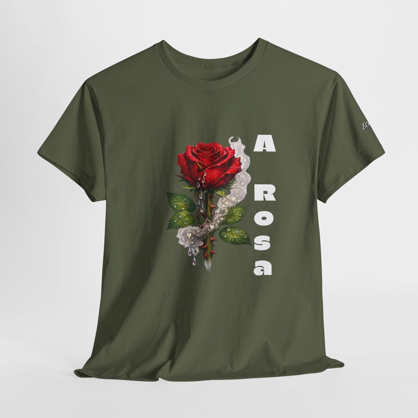 Camiseta Poema Azirrague — Rosa, Espinho e Amor