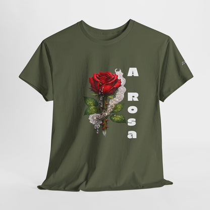 Camiseta Poema Azirrague — Rosa, Espinho e Amor