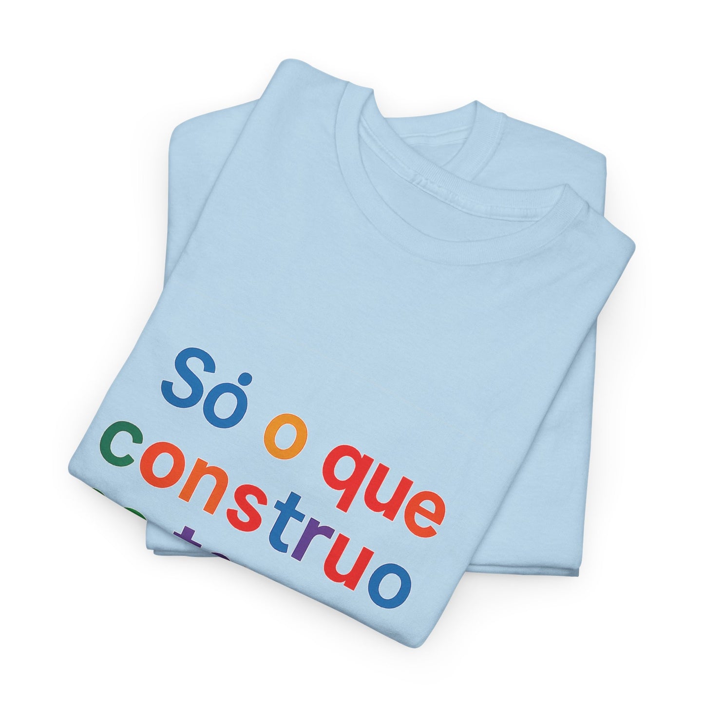 Camiseta Filosófica “Só o que Construo no Tempo, o Tempo Respeita” – Algodão Gildan 5000