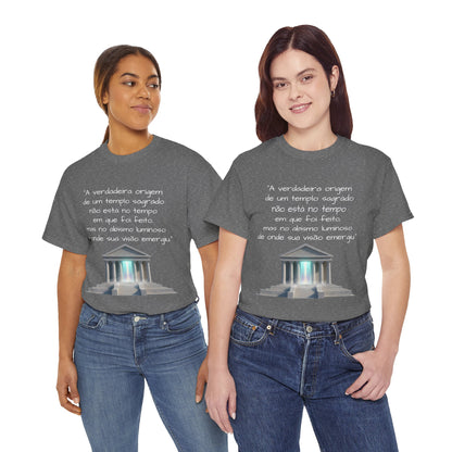 Camiseta Templo Sereno — Algodão 100% Médio