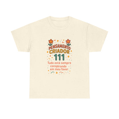 Camiseta 111 Pensamento Criador — Algodão 180g
