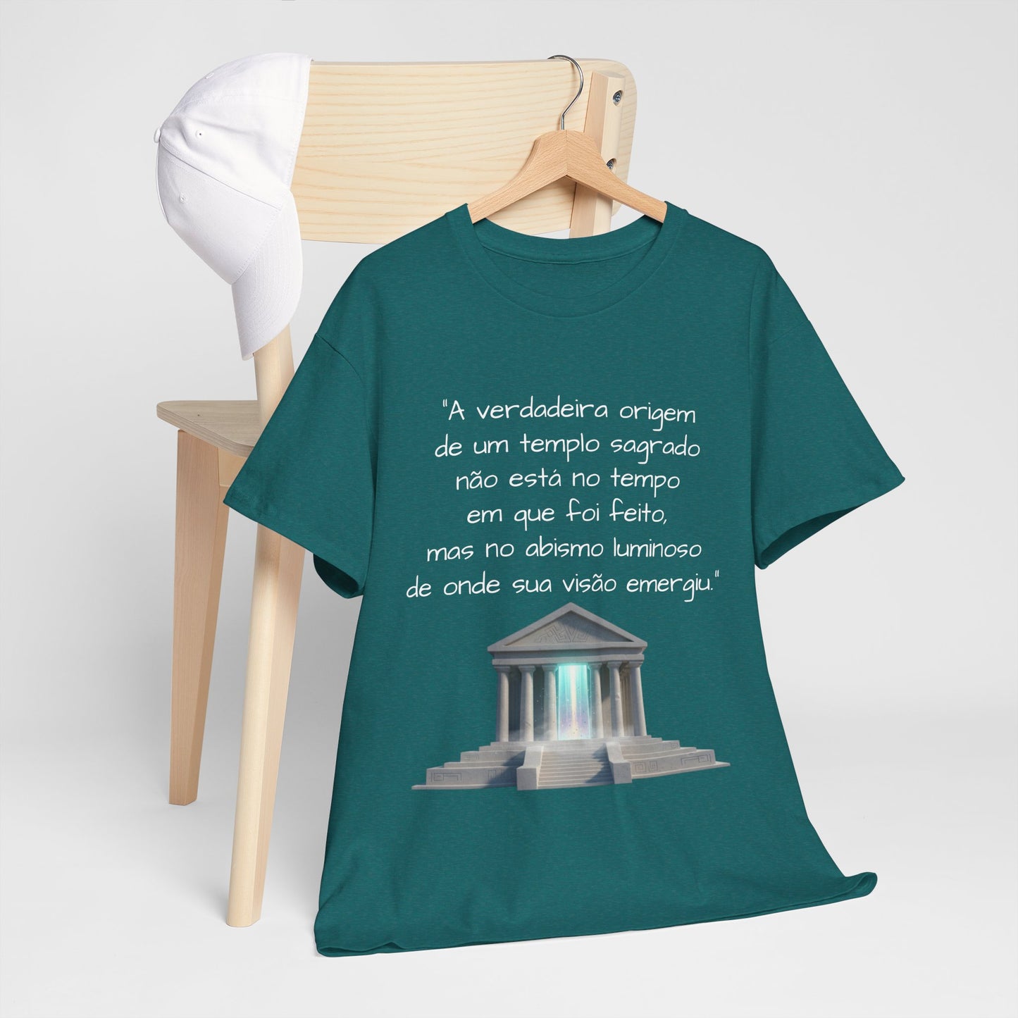 Camiseta Templo Sereno — Algodão 100% Médio