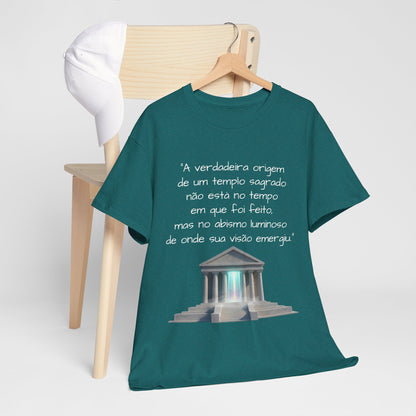 Camiseta Templo Sereno — Algodão 100% Médio