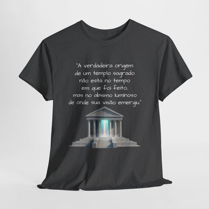 Camiseta Templo Sereno — Algodão 100% Médio