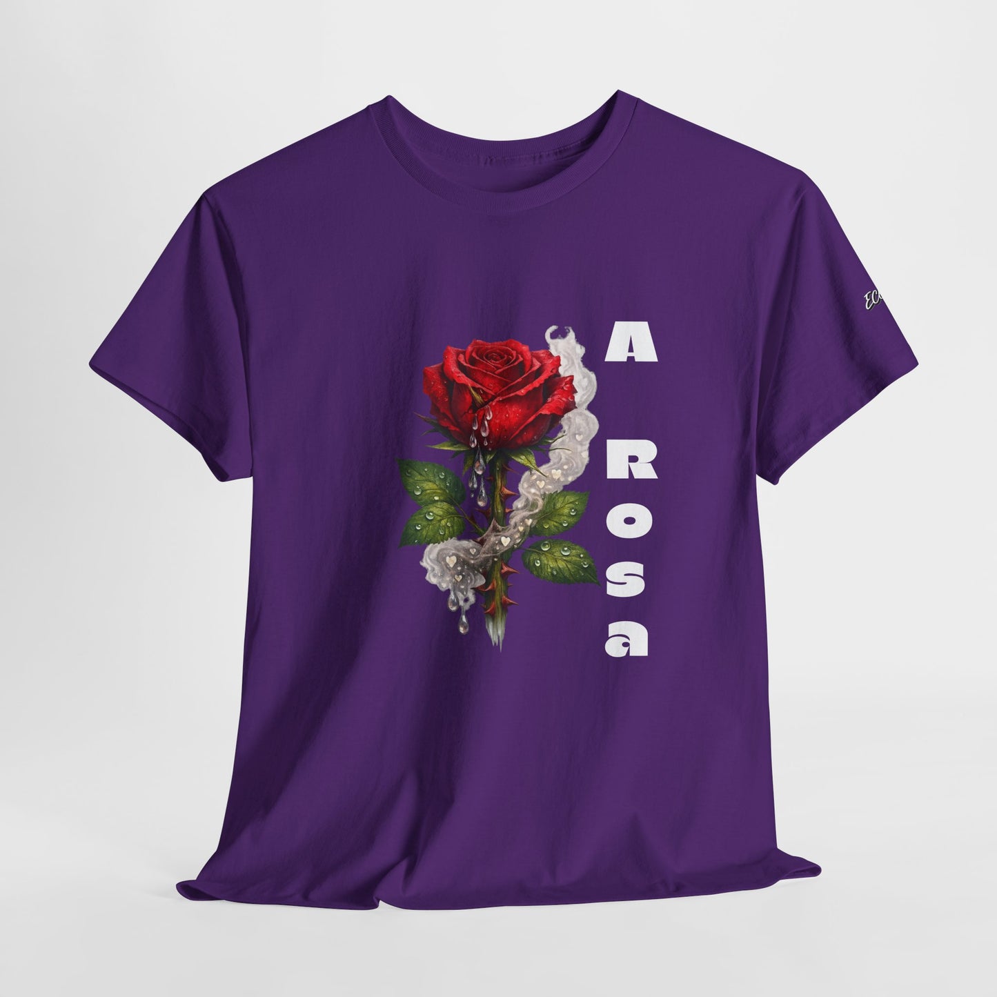 Camiseta Poema Azirrague — Rosa, Espinho e Amor