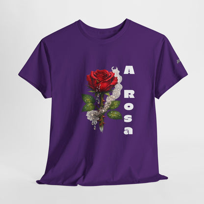 Camiseta Poema Azirrague — Rosa, Espinho e Amor