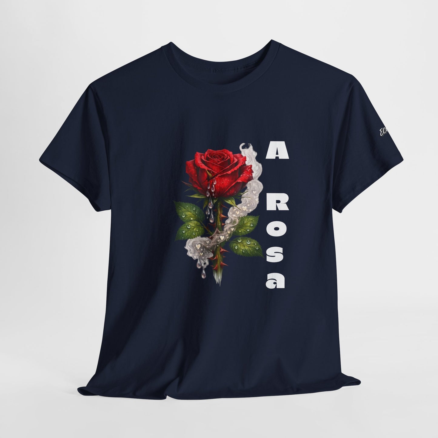 Camiseta Poema Azirrague — Rosa, Espinho e Amor