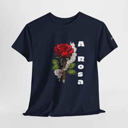 Camiseta Poema Azirrague — Rosa, Espinho e Amor
