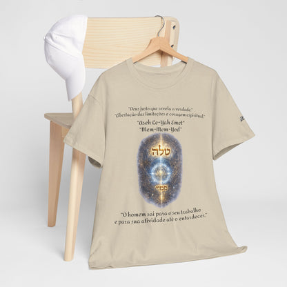 Camiseta Cabalística Asaliah & Imamiah – Símbolos Místicos e Energia Espiritual
