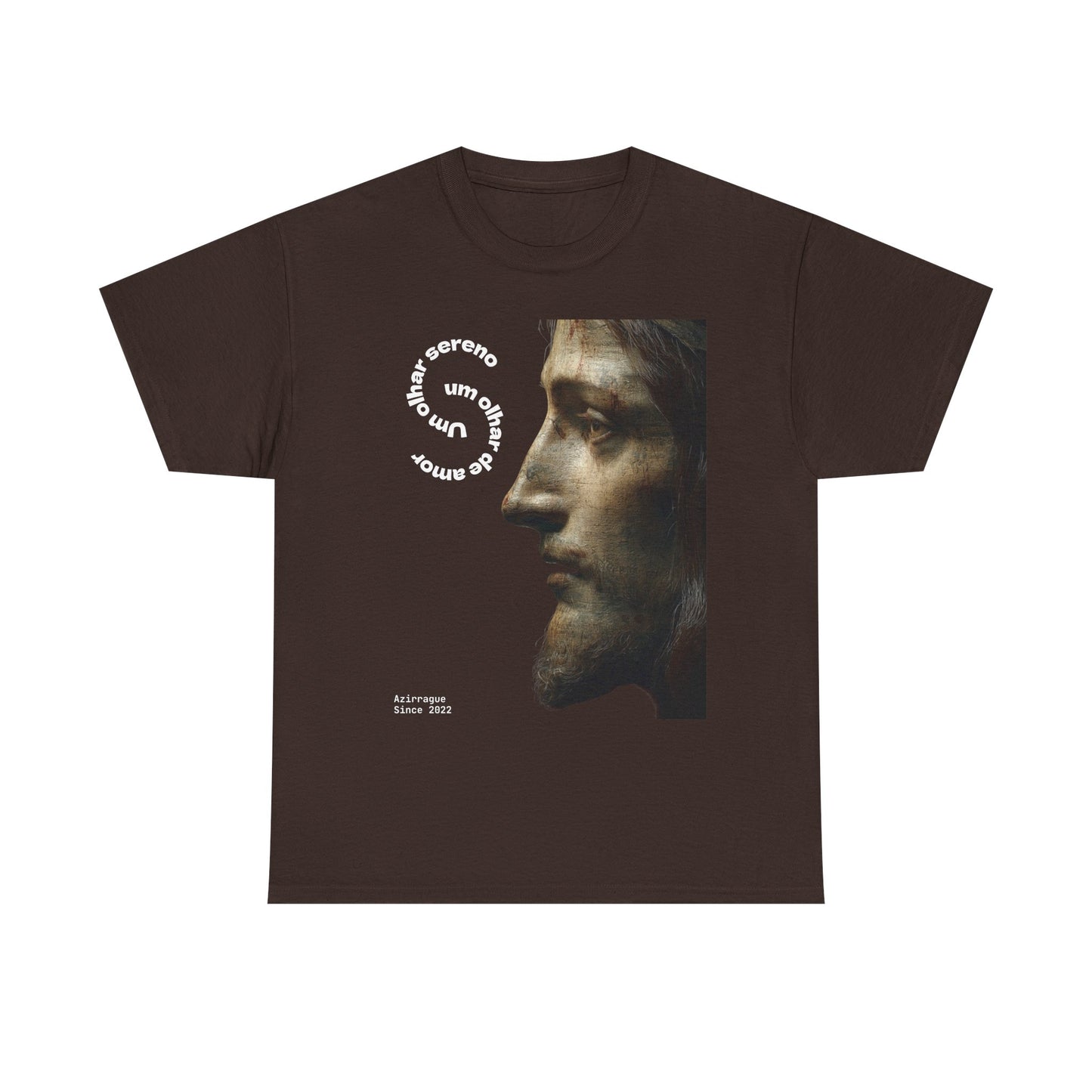 Serene Gaze Tee — "Um olhar sereno. Um olhar de amor."