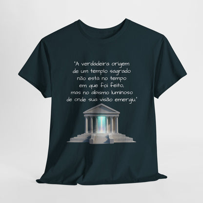 Camiseta Templo Sereno — Algodão 100% Médio