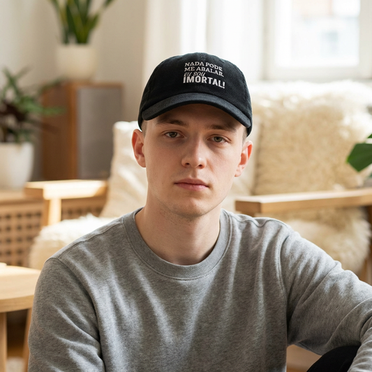 Boné Cotelê “Nada pode me abalar. Eu sou imortal!”