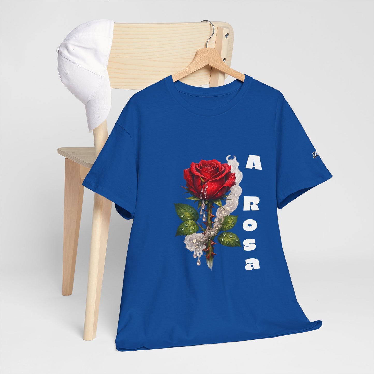 Camiseta Poema Azirrague — Rosa, Espinho e Amor
