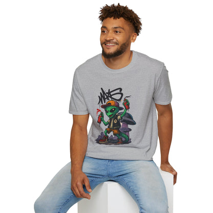 Camiseta Street Art Cogumelo Guardião – Algodão Ring-Spun Gildan 64000