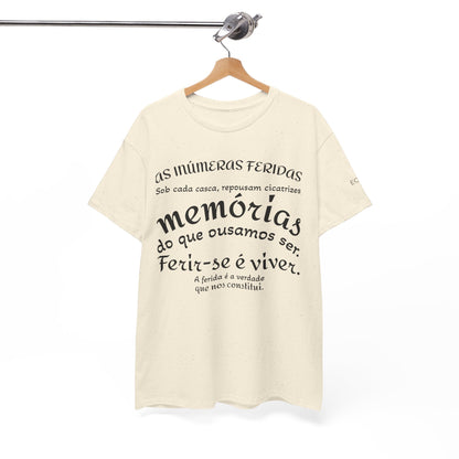 Camiseta “As Inúmeras Feridas” – Algodão Premium Unissex