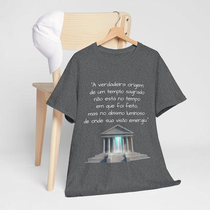 Camiseta Templo Sereno — Algodão 100% Médio