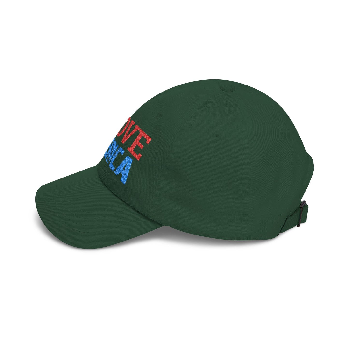 Boné Dad Hat Bordado Love 'Merica | Algodão Premium Ajustável