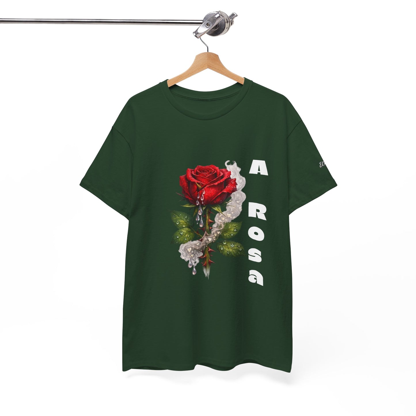 Camiseta Poema Azirrague — Rosa, Espinho e Amor