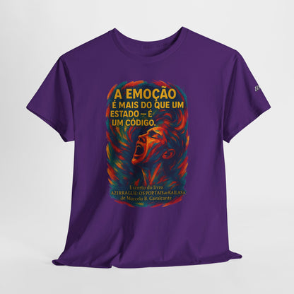 Camiseta Frase de Azirrague – Trecho de Marcelo B. Cavalcante | Algodão Gildan 5000
