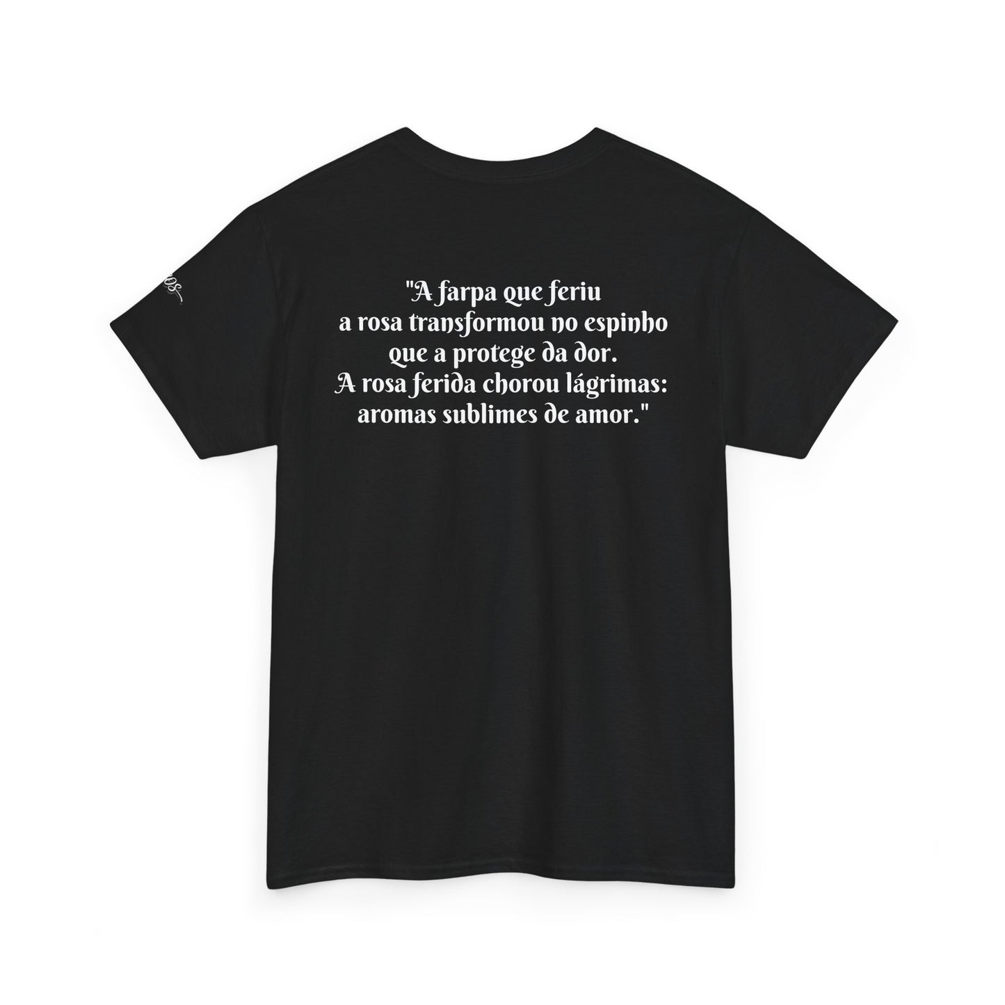 Camiseta Poema Azirrague — Rosa em Luto