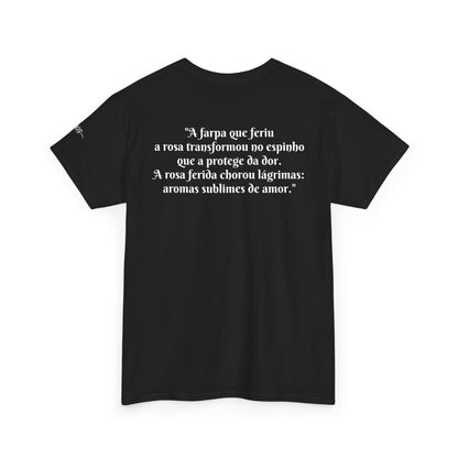 Camiseta Poema Azirrague — Rosa em Luto