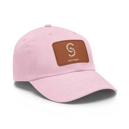 Boné Dad Hat com patch em couro | Ideia em Ação Azirrague