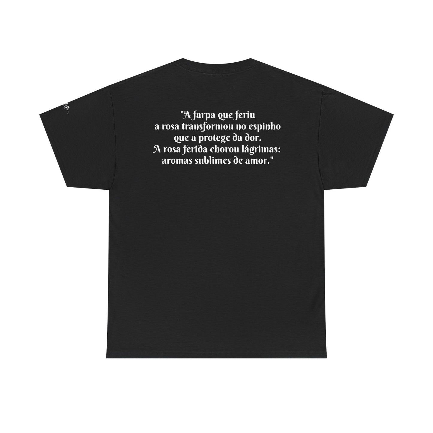 Camiseta Poema Azirrague — Rosa em Luto