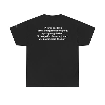 Camiseta Poema Azirrague — Rosa em Luto