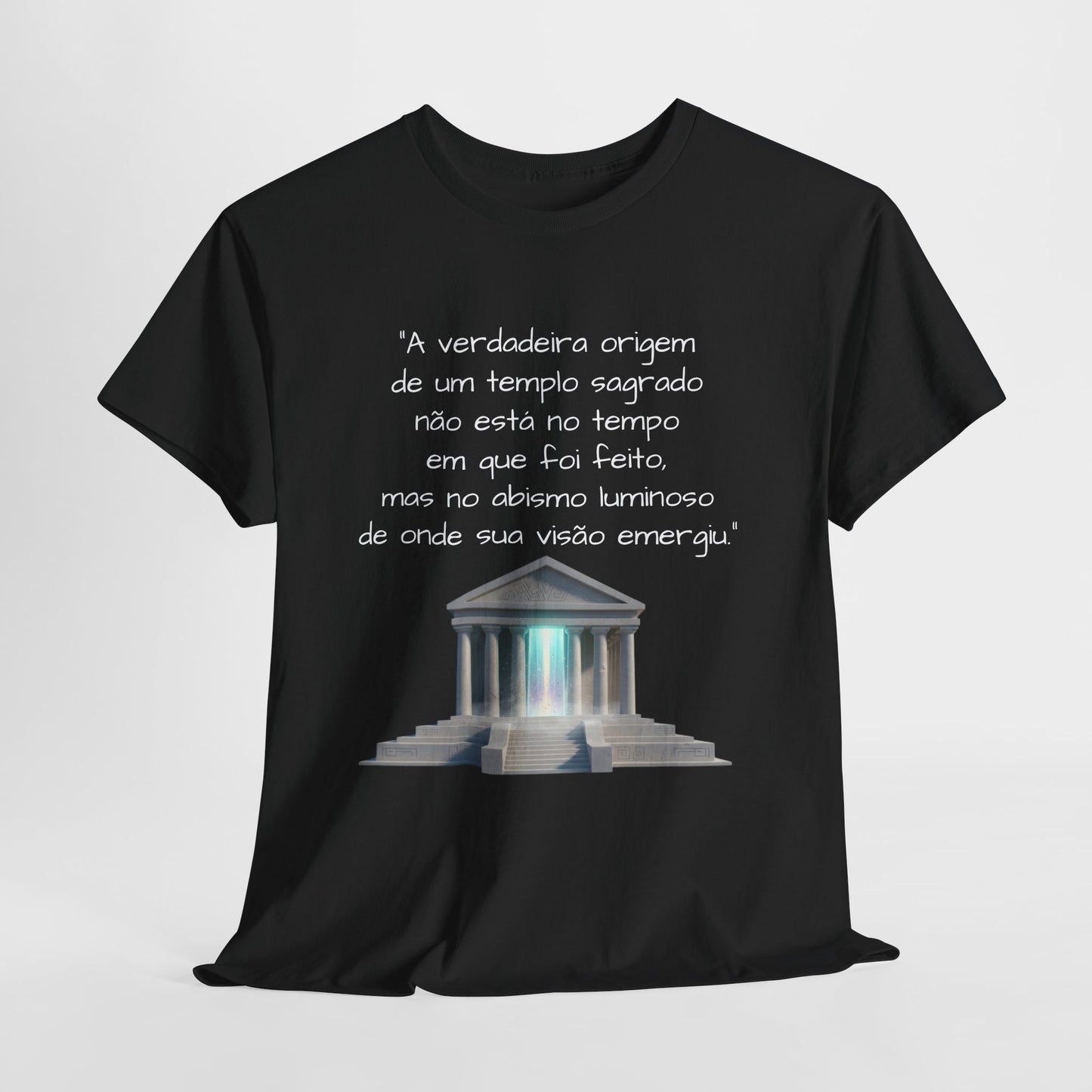 Camiseta Templo Sereno — Algodão 100% Médio