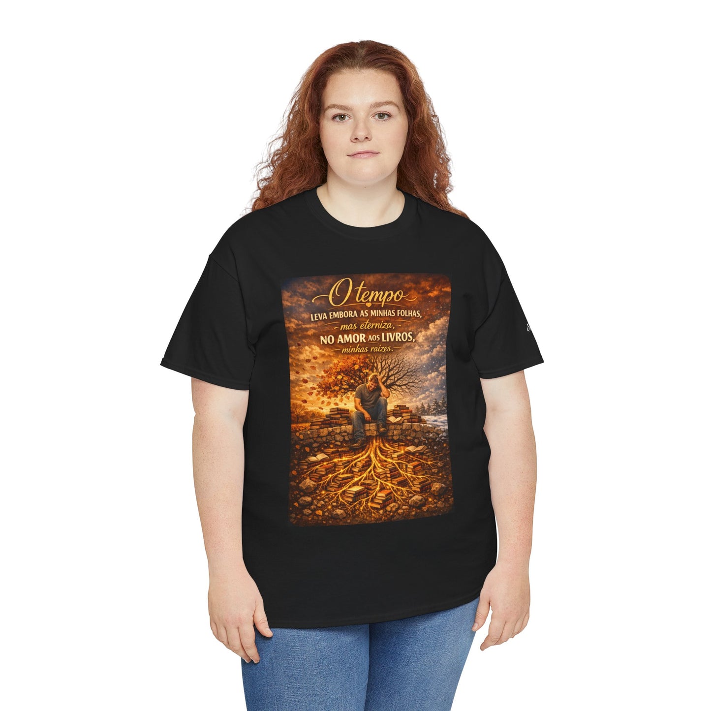 Camiseta Raízes Eternas – O Tempo Leva Minhas Folhas