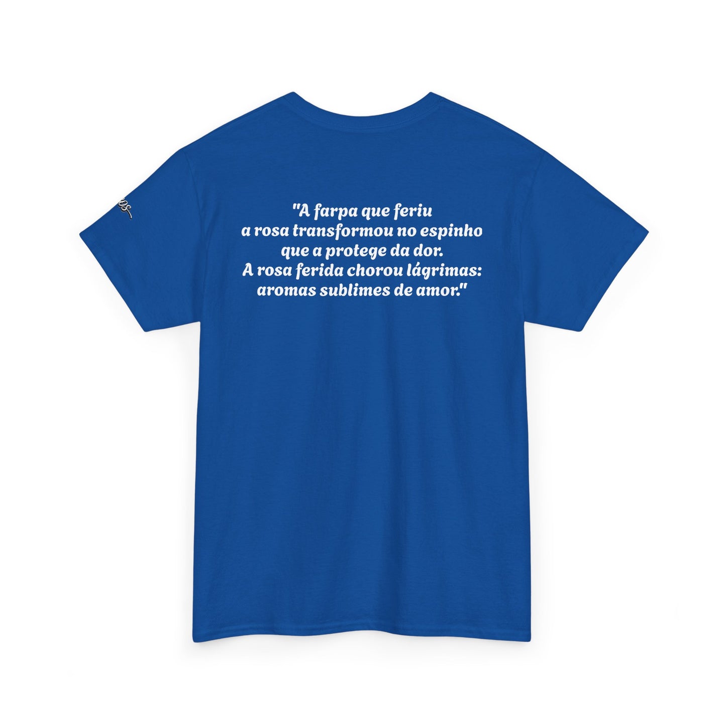 Camiseta Poema Azirrague — Rosa, Espinho e Amor