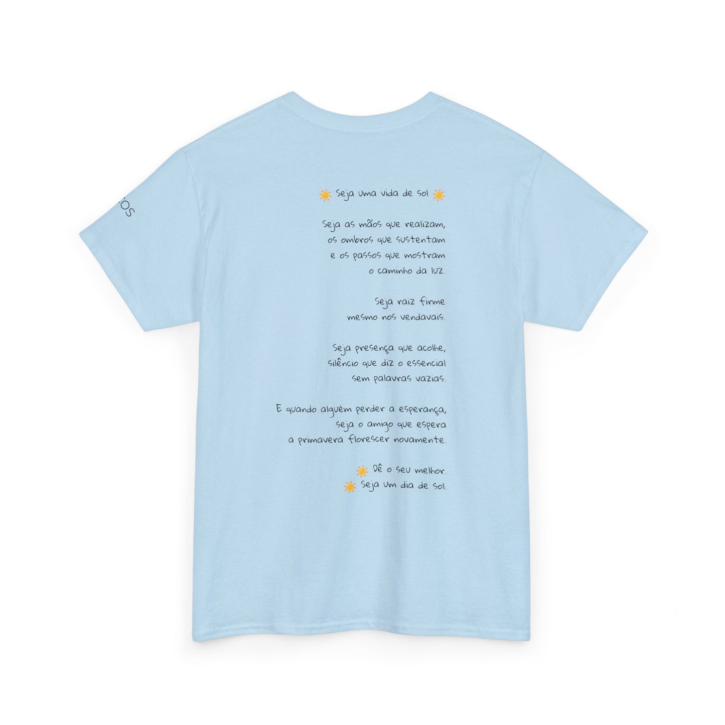 Camiseta Luz Serena – Poema de Esperança em Algodão
