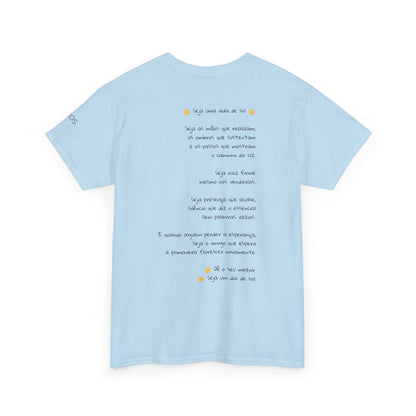 Camiseta Luz Serena – Poema de Esperança em Algodão
