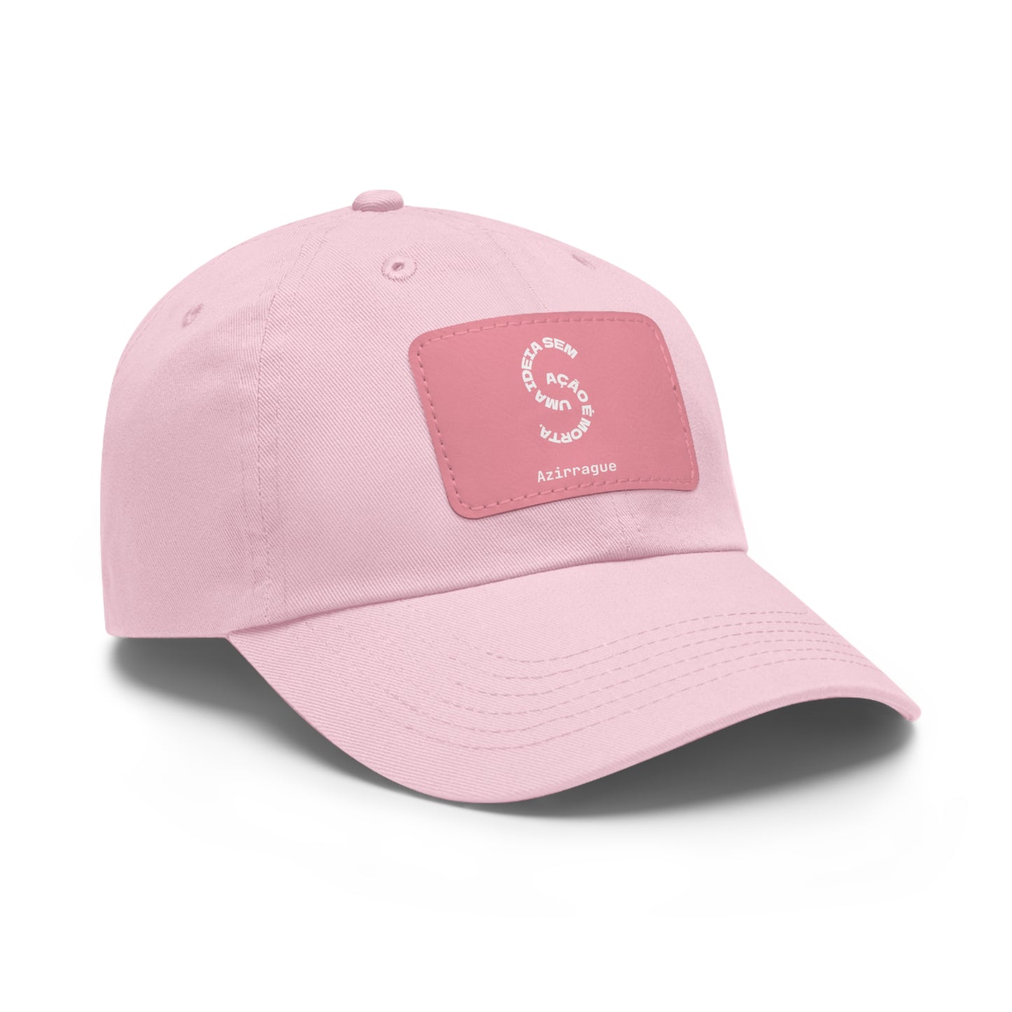 Boné Dad Hat com patch em couro | Ideia em Ação Azirrague