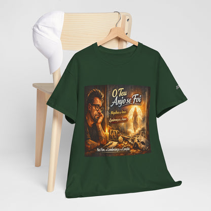 Camiseta Retrato Cinemático Streetwear – Arte Expressiva e Atmosfera Noturna