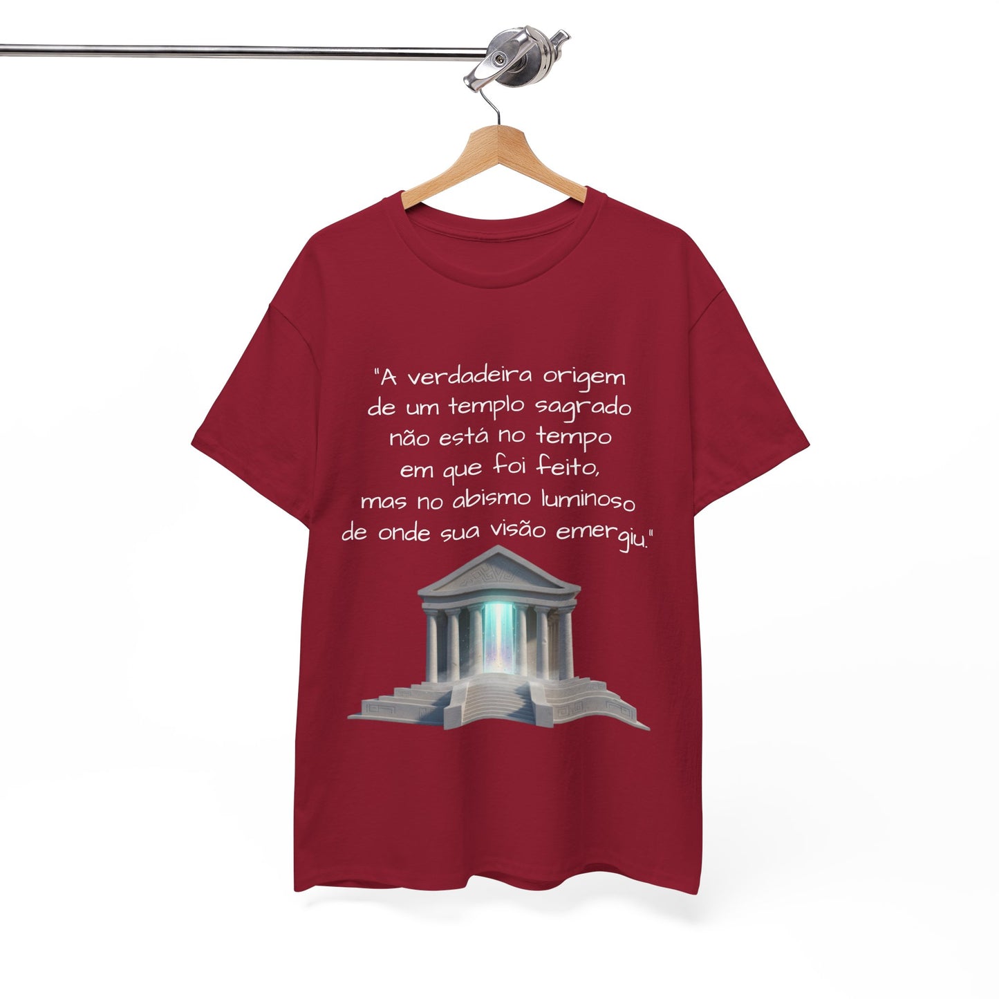 Camiseta Templo Sereno — Algodão 100% Médio