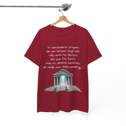 Camiseta Templo Sereno — Algodão 100% Médio