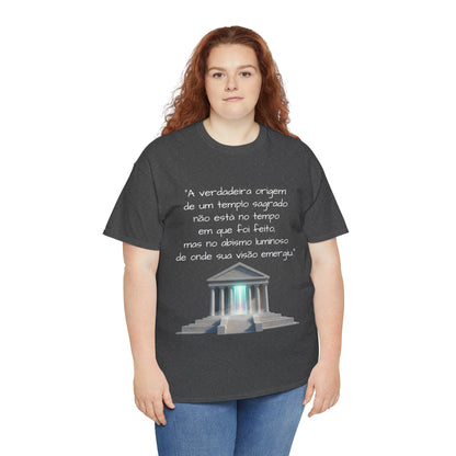 Camiseta Templo Sereno — Algodão 100% Médio