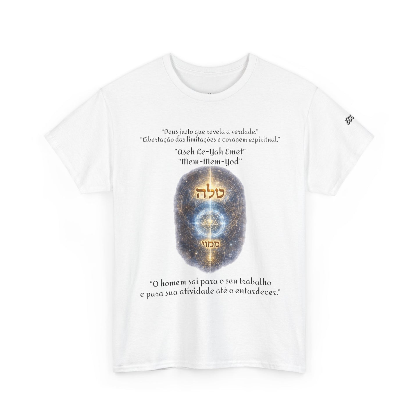 Camiseta Cabalística Asaliah & Imamiah – Símbolos Místicos e Energia Espiritual