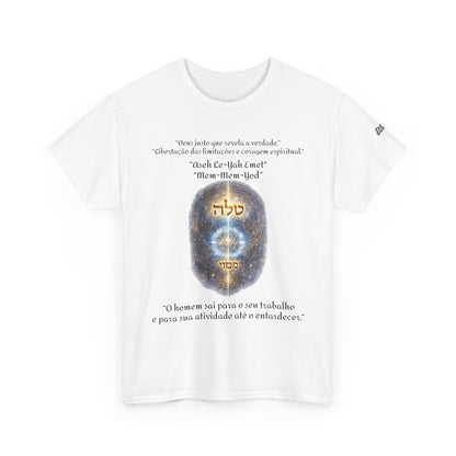 Camiseta Cabalística Asaliah & Imamiah – Símbolos Místicos e Energia Espiritual
