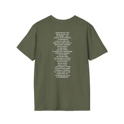 Camiseta Ironia Lúcida — Algodão Ring-Spun 153g