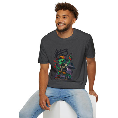 Camiseta Street Art Cogumelo Guardião – Algodão Ring-Spun Gildan 64000
