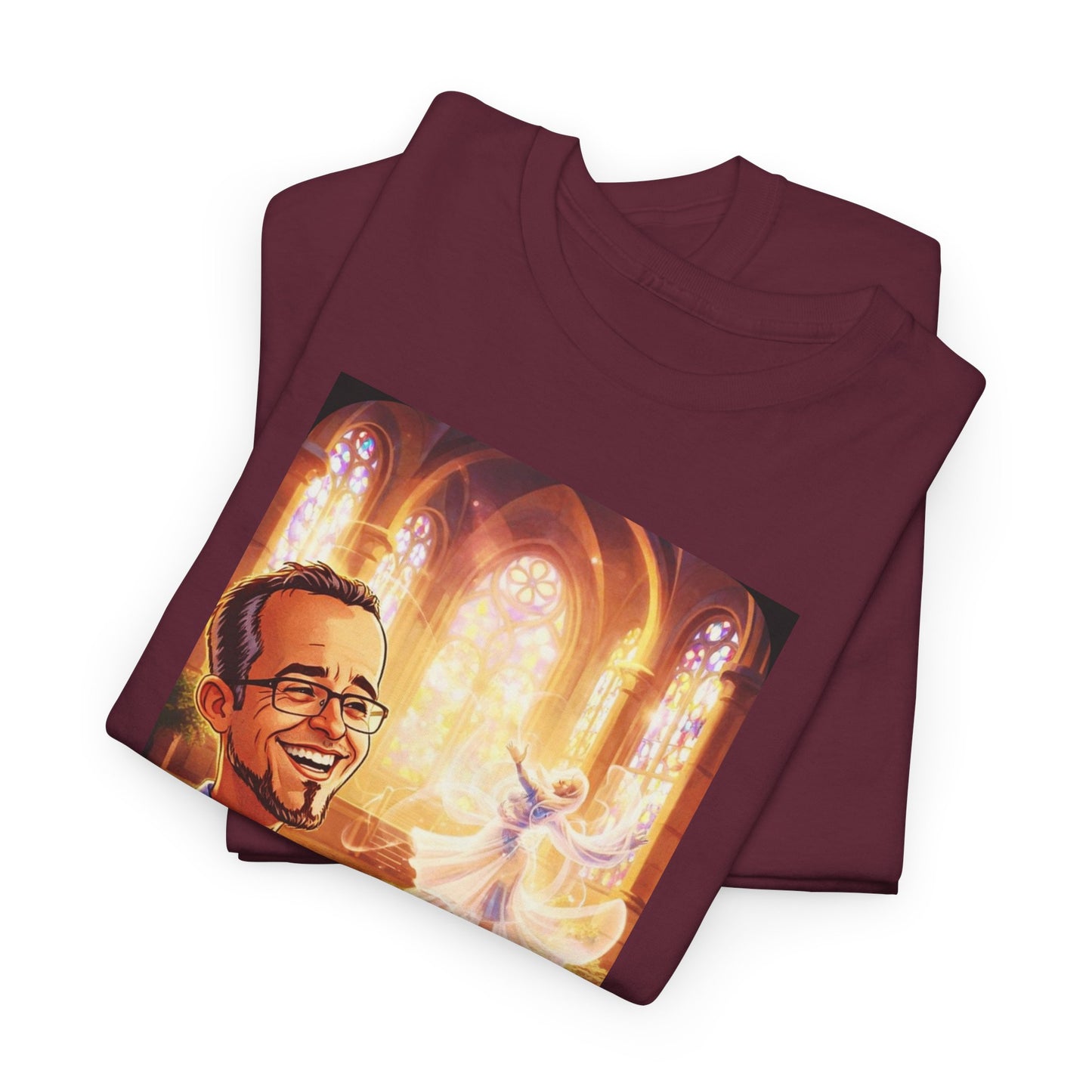 Camiseta Azimur com Frase de poder "Eu construo as paredes para que o Espírito possa dançar dentro delas."
 – Algodão Premium