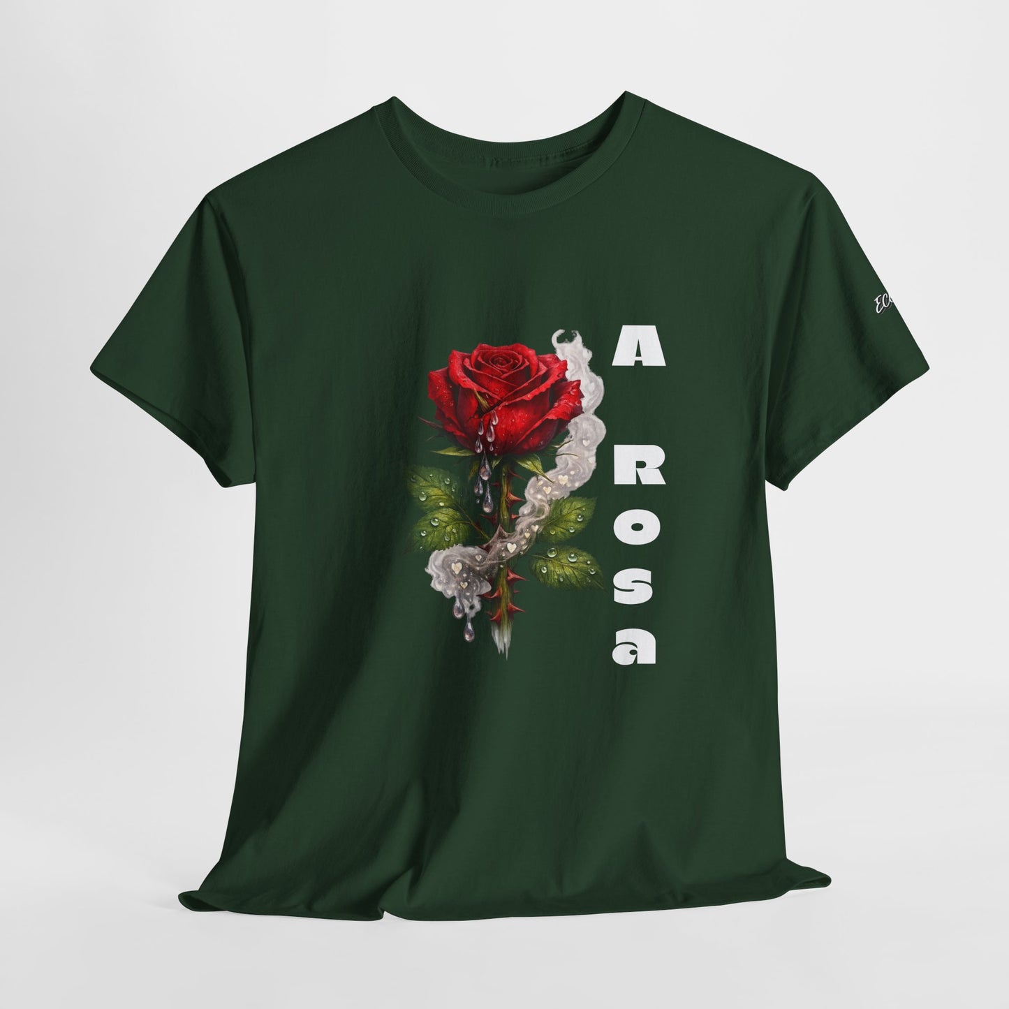 Camiseta Poema Azirrague — Rosa, Espinho e Amor