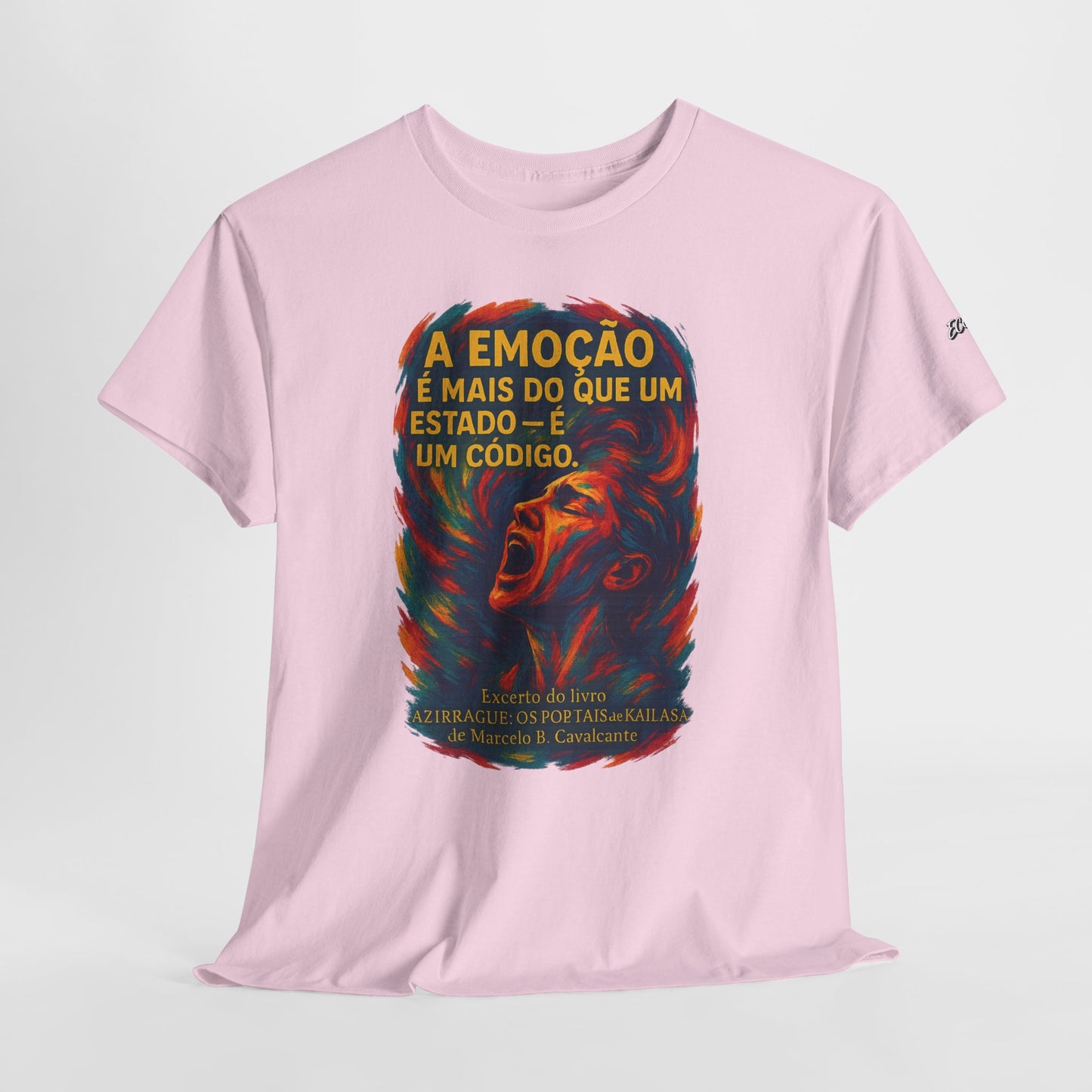 Camiseta Frase de Azirrague – Trecho de Marcelo B. Cavalcante | Algodão Gildan 5000