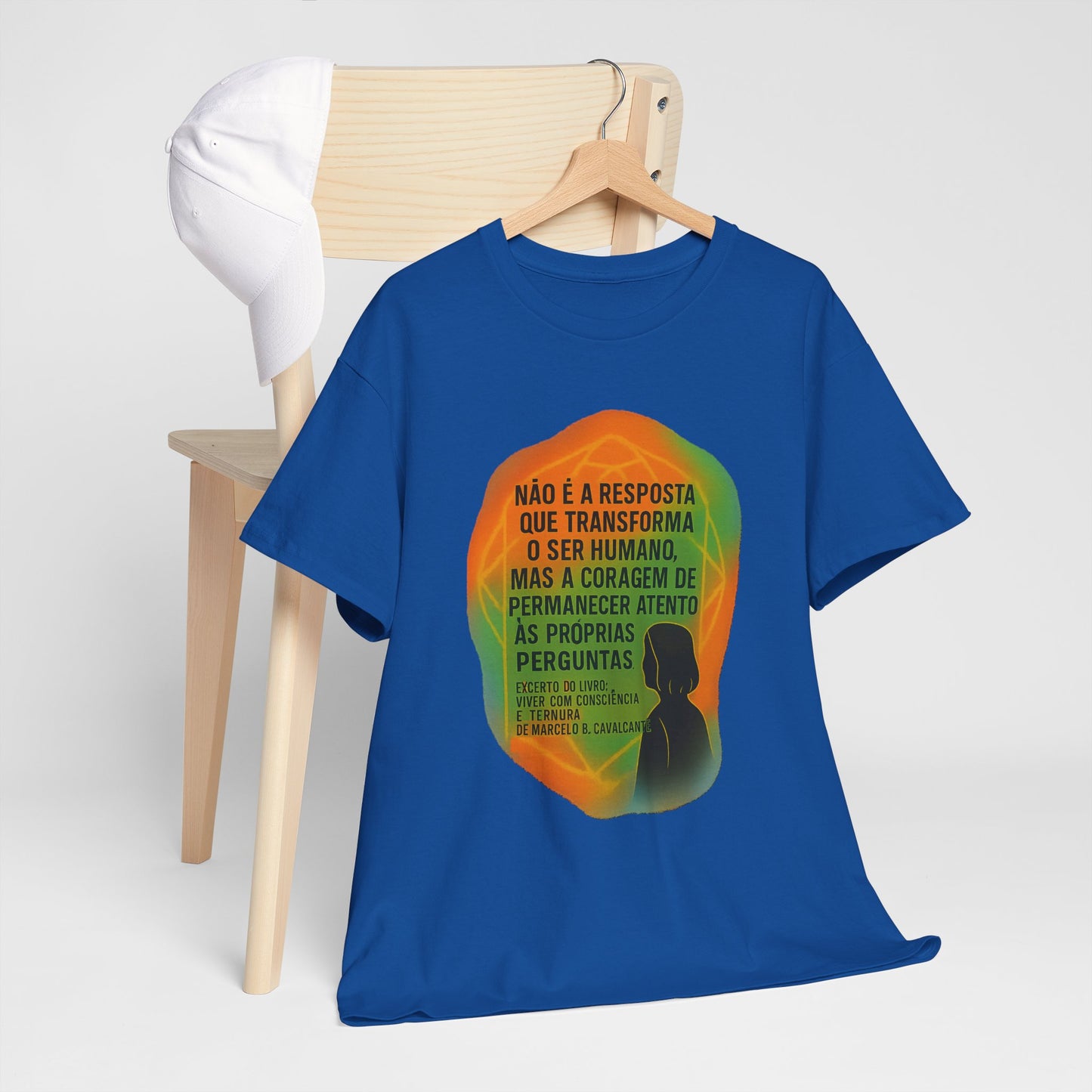Inspirational Portuguese Quote T-Shirt — 'Coragem de Permanecer Atento'