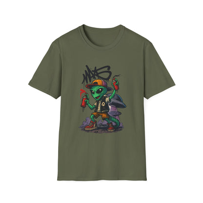 Camiseta Street Art Cogumelo Guardião – Algodão Ring-Spun Gildan 64000